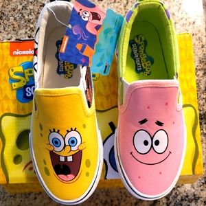 Little Kids Spongebob Slide ons